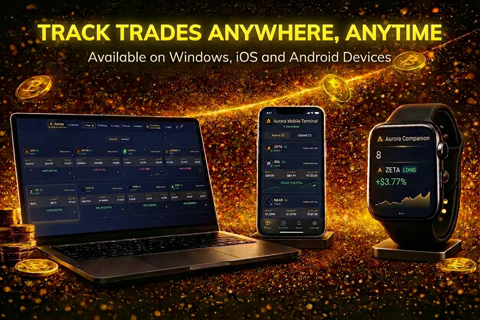 Track your trades anywhere
