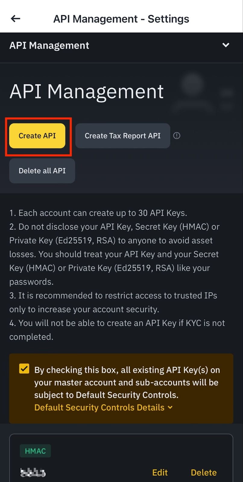 App Step 3 - Create API