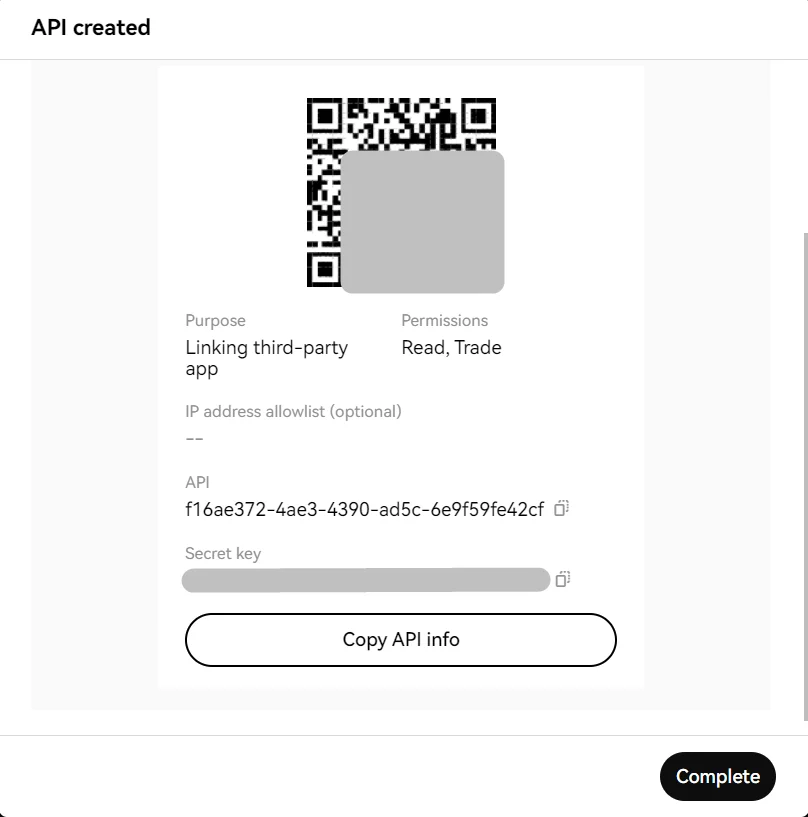 Step 6 - Save credentials